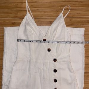 Urban outfitter white Linen pencil dress